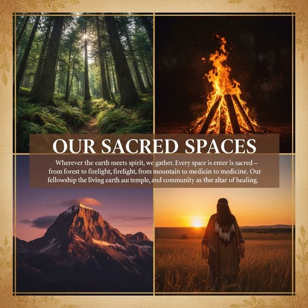 Our sacred ceremonial spaces
